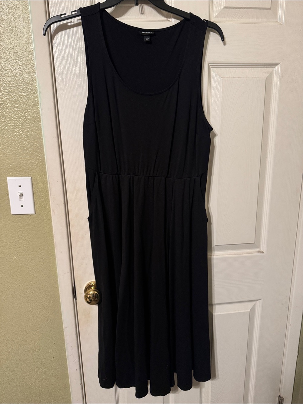 torrid Black Sleeveless Midi A-Line Dress